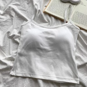 Dahong X8802❤️เสื้อชั้นในสตรี บราสายเดี่ยวฟองน้ำในตัว พร้อมแผ่นรองหน้าอก เซ็กซี่ เสื้อครอป