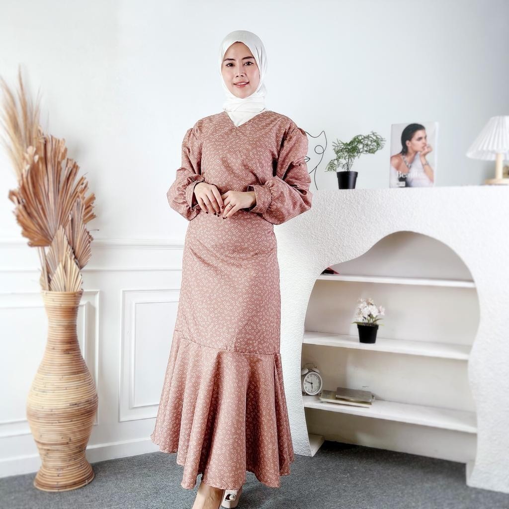 BOONFIT - ZEC KENITA RAMPEL DRESS TOP / Akasa Dress / AMEL FISHTAIL / ชุดเดรสแขนยาวอินเทรนด์