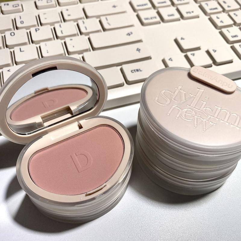 Monochrome powder blusher disc ความอิ่มตัวต่ํา matte high gloss แป้งน้ําผึ้ง nude pure natural rouge