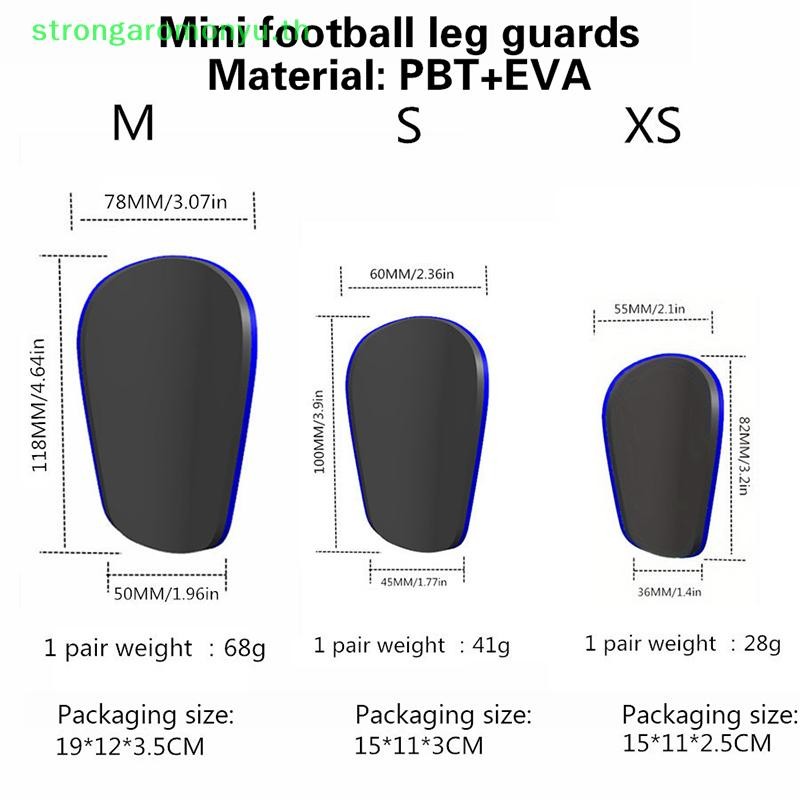 Strongaromonyu Mini Football Shin Pads ทนต่อการสึกหรอฟุตบอลการฝึกอบรม Shin Guards ฟุตบอลการฝึกอบรม Shank Board กีฬาขาอุปกรณ์ป้องกัน TH