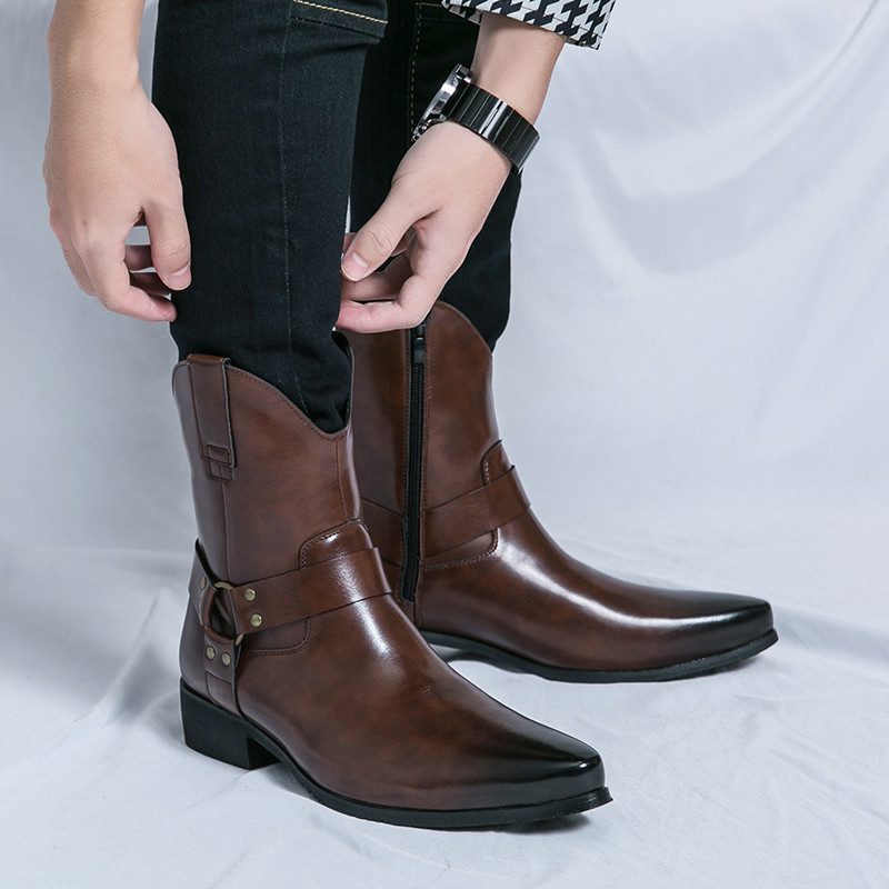 รหัส Xurisheng.com รองเท้าทรงสูง38-46ชุดรองเท้าหนังหมายเลขสินค้าขนาดรองเท้ารองเท้าผู้ชาย92342หมายเลข