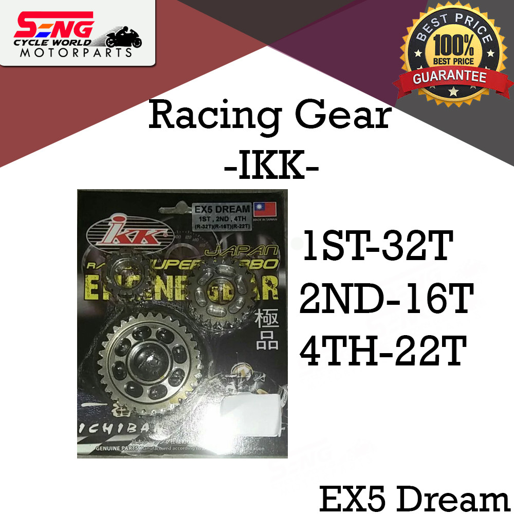 ชุดเกียร์เครื่องยนต์ EX5 DREAM RACING - IKK