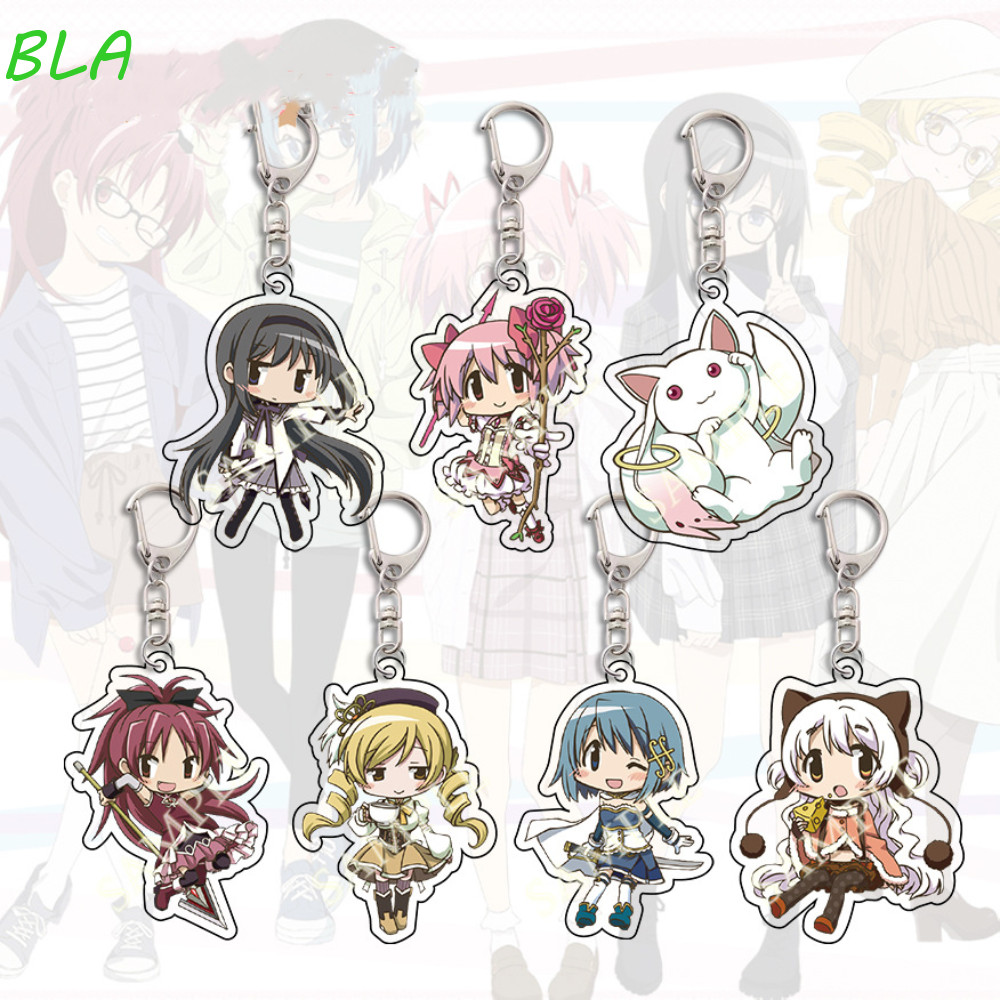 Blazelink พวงกุญแจสาววิเศษ, Pula Magi Madoka Magica การ์ตูนการ์ตูนอะคริลิคพวงกุญแจ,กระเป๋านักเรียนจี้จี้น่ารักอะนิเมะกระเป๋าเป้สะพายหลังจี้นักเรียน