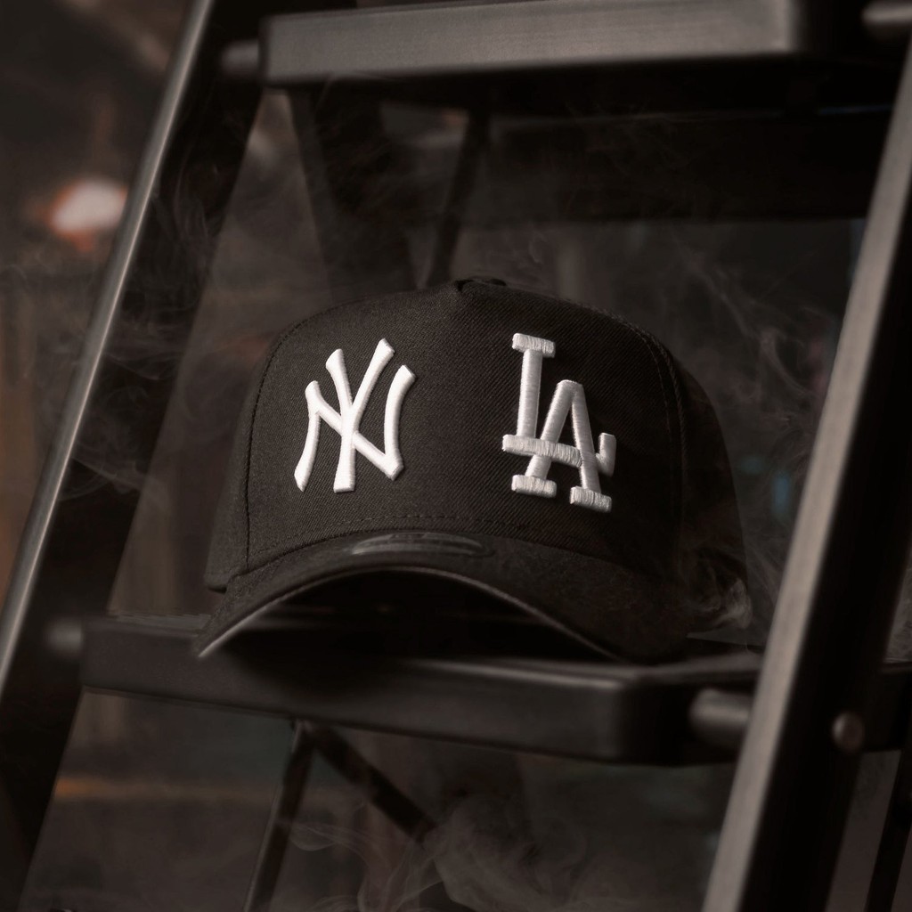 New York Yankees X Los Angeles Dodgers Dual Logo 9FORTY A-Frame Snapback