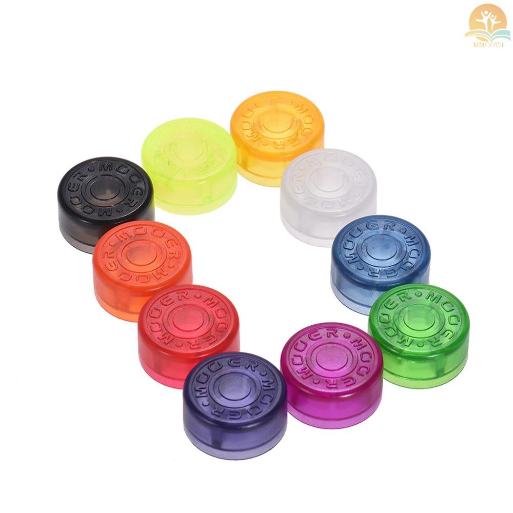 Fast Ship MOOER 10 ชิ้น Footswitch Topper Protector พลาสติกที่มีสีสันกันชนสําหรับกีตาร์เหยียบ (จัดส่งสีสุ่ม)