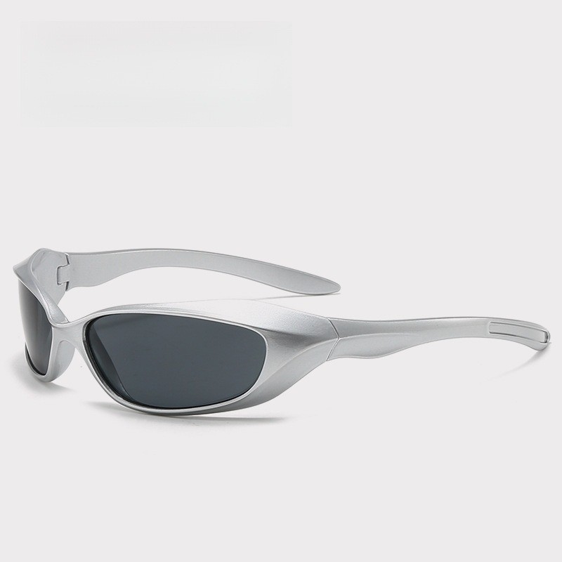 Y2K แฟชั่น Beach Shades แว่นตาสําหรับผู้หญิงผู้ชายกีฬาแว่นตากันแดดสี่เหลี่ยมผืนผ้าเกาหลีสําหรับ Unisex