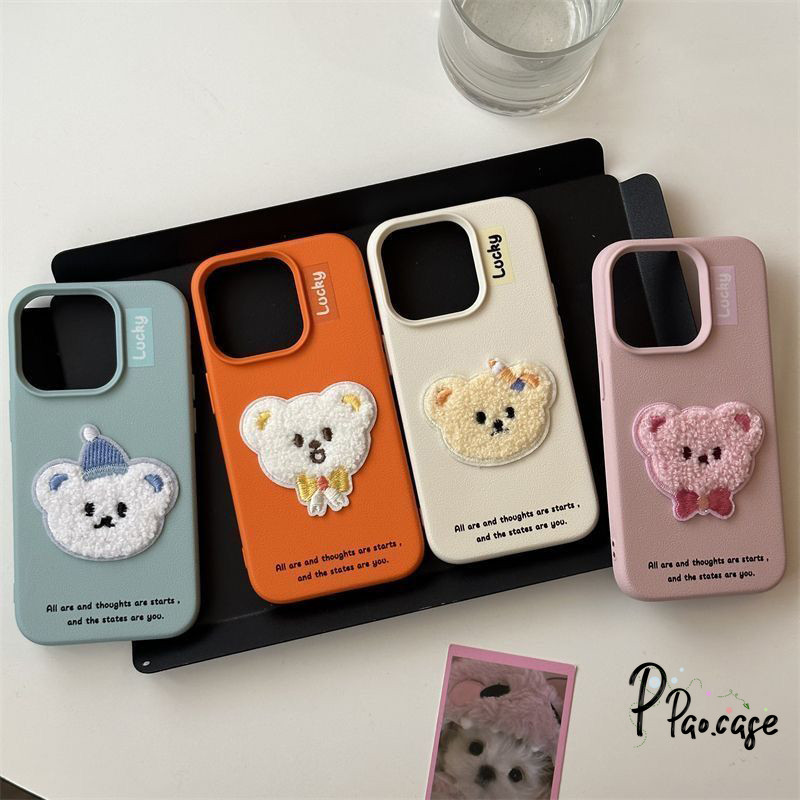 เคสซิลิโคนนิ่ม ลายการ์ตูนหมีริลัคคุมะ 3D สําหรับ iPhone 17 16 15 14 13 12 11 Pro XS Max XR X SE 6 7 8 Plus