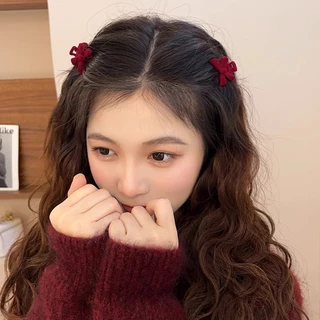 [2025 สไตล์ใหม่] โบว์ผูกริมฝีปากและกิ๊บสำหรับผมทรงเจ้าหญิง อุปกรณ์แต่งผมสไตล์หวาน