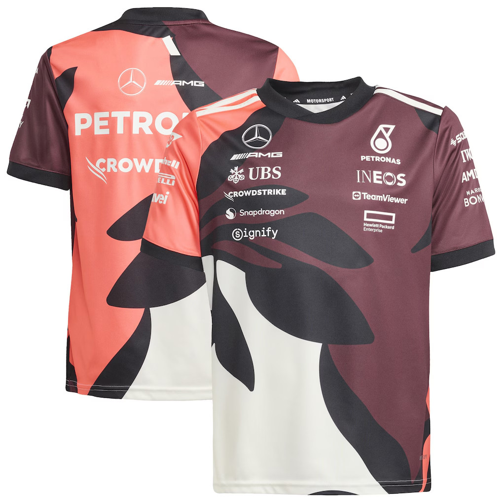 เสื้อยืดทีม Mercedes AMG Petronas Adidas F1 Special Edition Miami GP