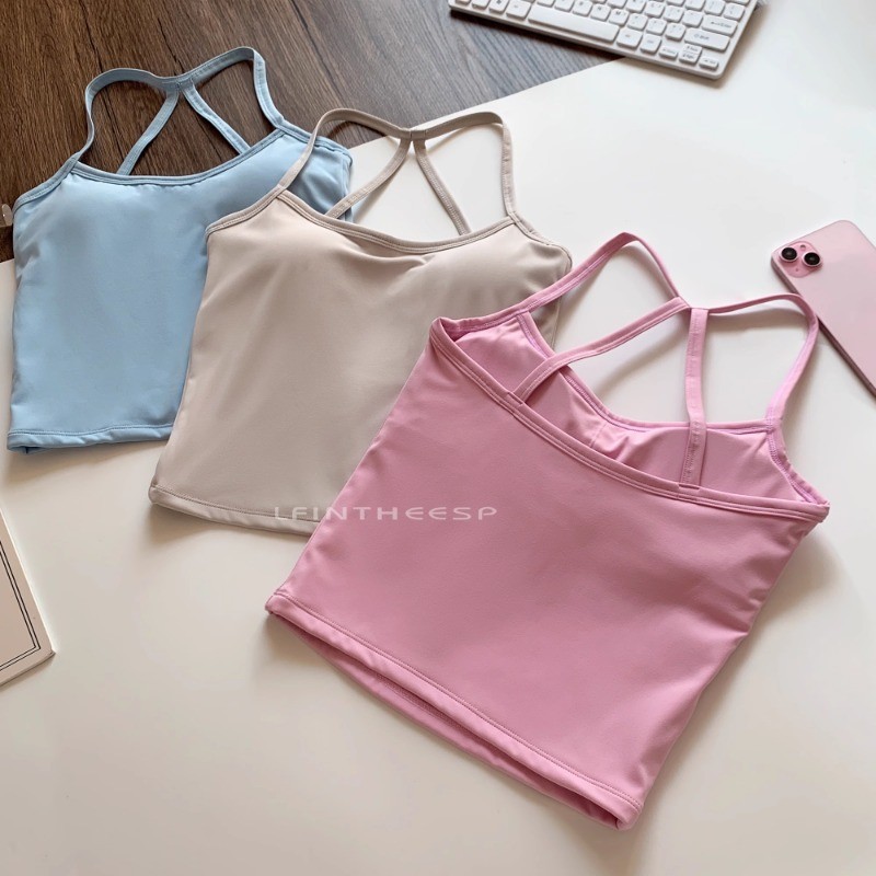 MAGGIEYOGASports Bra เซ็กซี่สามเหลี่ยมความงามกลับ Quick Drying Slim Bra วิ่งออกกําลังกาย