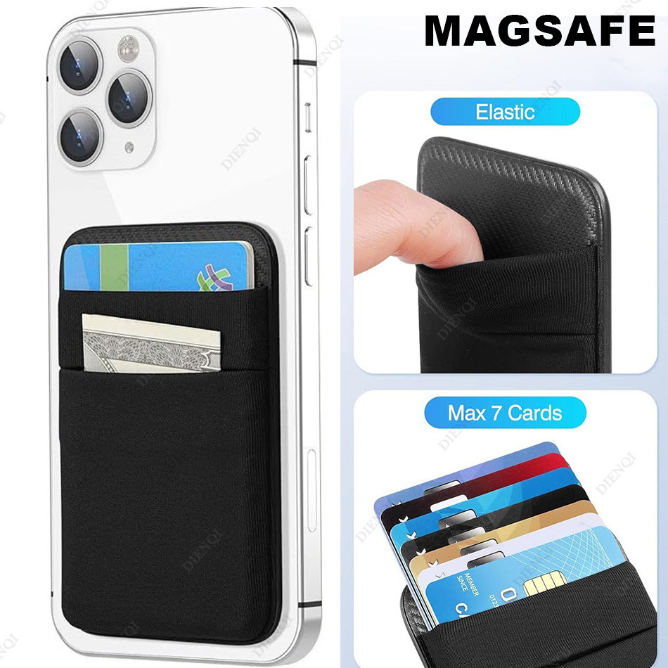 โทรศัพท์มือถือ Magsafe กระเป๋าสตางค์ Mag ผู้ถือบัตรยืดหยุ่น Slim Cardholder ใช้งานร่วมกับ Magentic ก