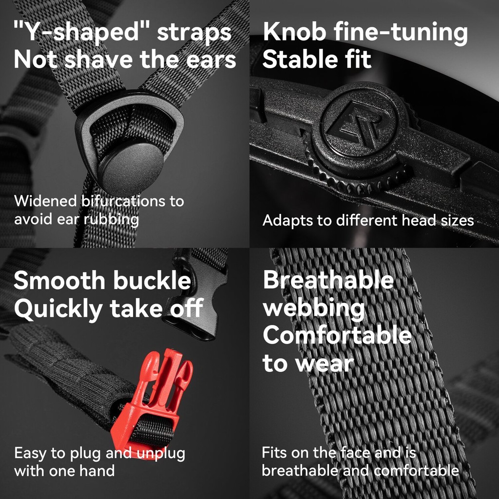 【TH Delivery】ROCKBROS หมวกกันน็อคเด็กปรับระบายอากาศ6-18ปีวัยรุ่นหมวกกันน็อคครึ่งเด็กขี่จักรยานอุปกรณ์เสริม - รูปที่ 6