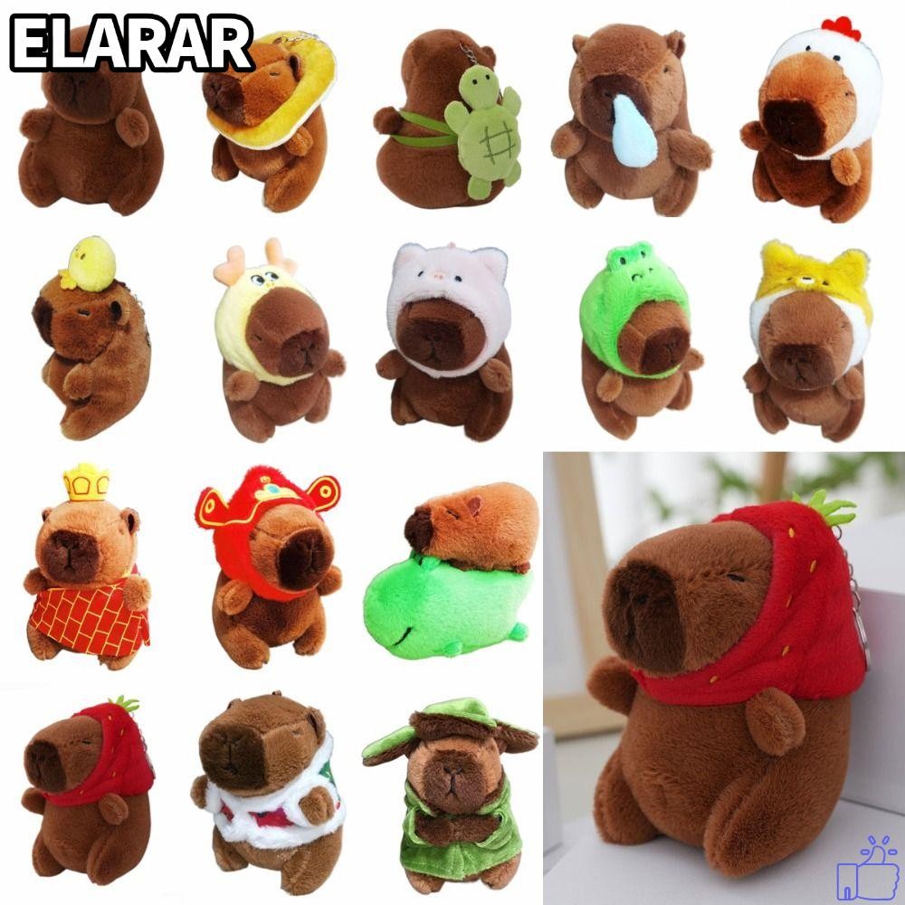 ✨คาปิบาร่า✨ Capybara พวงกุญแจ พวงกุญแจตุ๊กตาคาปิบารา ตุ๊กตาผ้ากํามะหยี่ขนนิ่ม น่ารัก ของเล่นสําหรับเด็กผู้หญิง