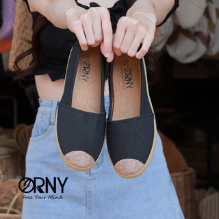 OY988 ® ORNY(ออร์นี่) ® รองเท้าผ้าใบแบบสวม สไตล์เกาหลี
