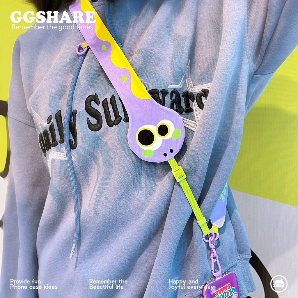 Shop Hermit Crab Original Creative Snake โทรศัพท์มือถือ Lanyard Cross-body สามารถ Carried แขวนคอสายค