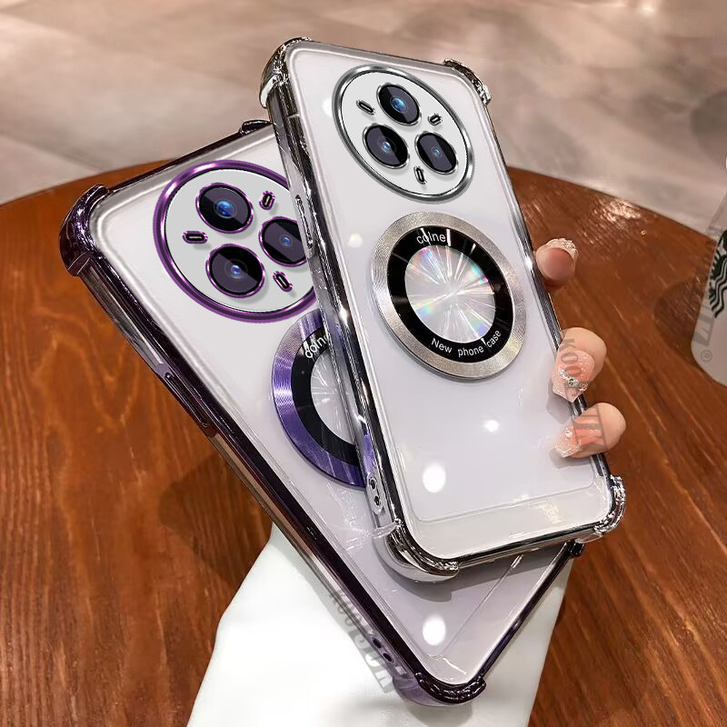 เคสกันกระแทกสําหรับRealme 14 13 11 Pro 12 Pro + 14X 14T 12X 11X 5Gกระจายความร้อนแม่เหล็กดึงดูดเคสโทรศัพท์ฝาครอบใส - รูปที่ 6