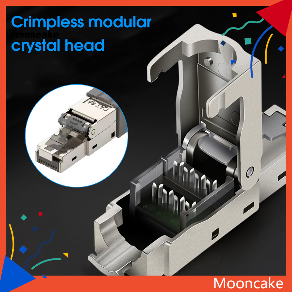 ขนมไหว้พระจันทร์| 1 ชุดเครื่องมือฟรีปลั๊กเครือข่ายเครื่องมือสําหรับ Home Cat 6A/7/8 Gigabit RJ45 โมด