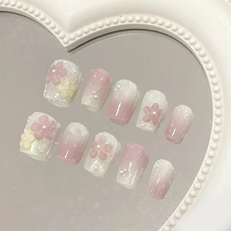 กดทํามือบนเล็บ Sweet Flowers Nail Press บน FM054