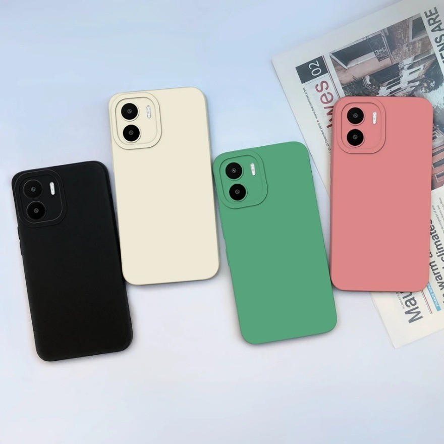 Simple สําหรับ Redmi A1 A1Plus A2 A2Plus สีทึบซิลิโคนนุ่มโทรศัพท์ทนทานสําหรับ Redmi A 1 A1 Plus 2 A2 Plus