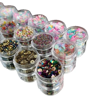 Ins Style Niche Style Unique Nails Material Beaded Nail Accessories Dopamine Color Wear Nail Mix Material