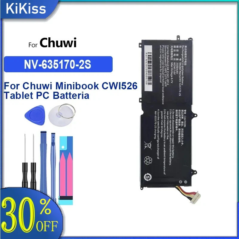 Battery 3500mAh NV-635170-2S For Chuwi Minibook CWI526 Battery