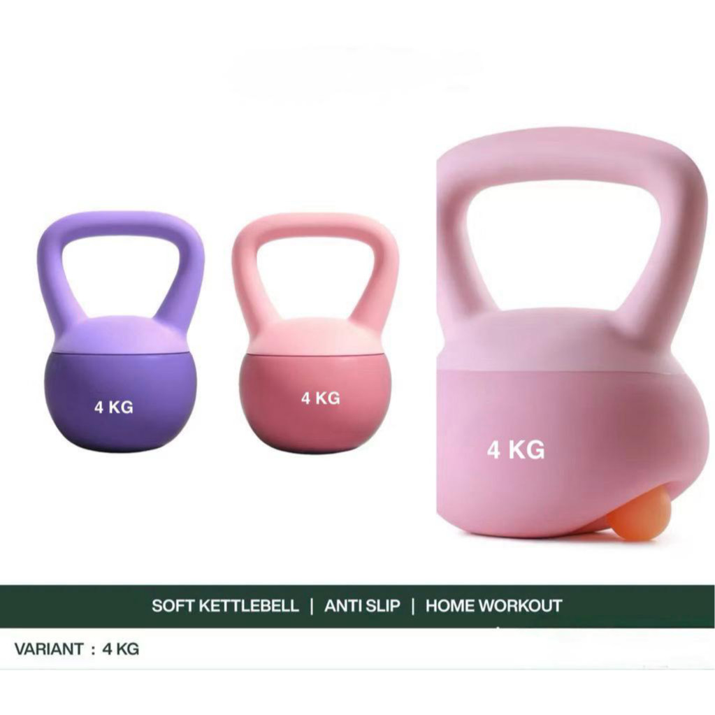 POTENCE KETTLEBELL 4KG / KETTLE BELL 4 KG / DUMBEL BARBELL WEIGHT LIFTING 4KG