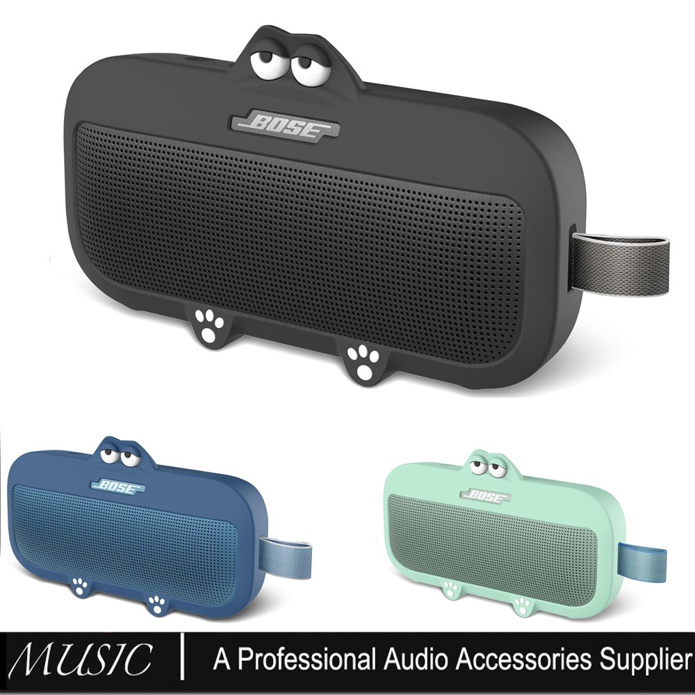 สําหรับ Bose SoundLink Flex (2nd Gen) ลําโพงบลูทูธแบบพกพาเคสซิลิโคนกระเป๋าถือเคสซิลิโคนอ่อนนุ่มฝาครอบป้องกันเชลล์