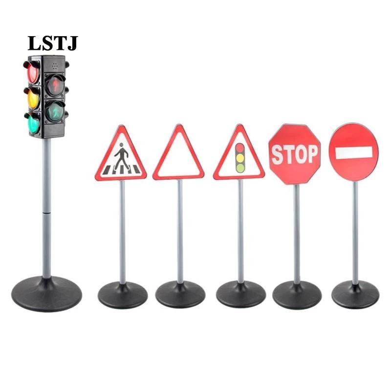 [Lstjj] ป้ายจราจรของเล่นแสงเด็กการศึกษาของเล่น Playset Themed Partys Decor