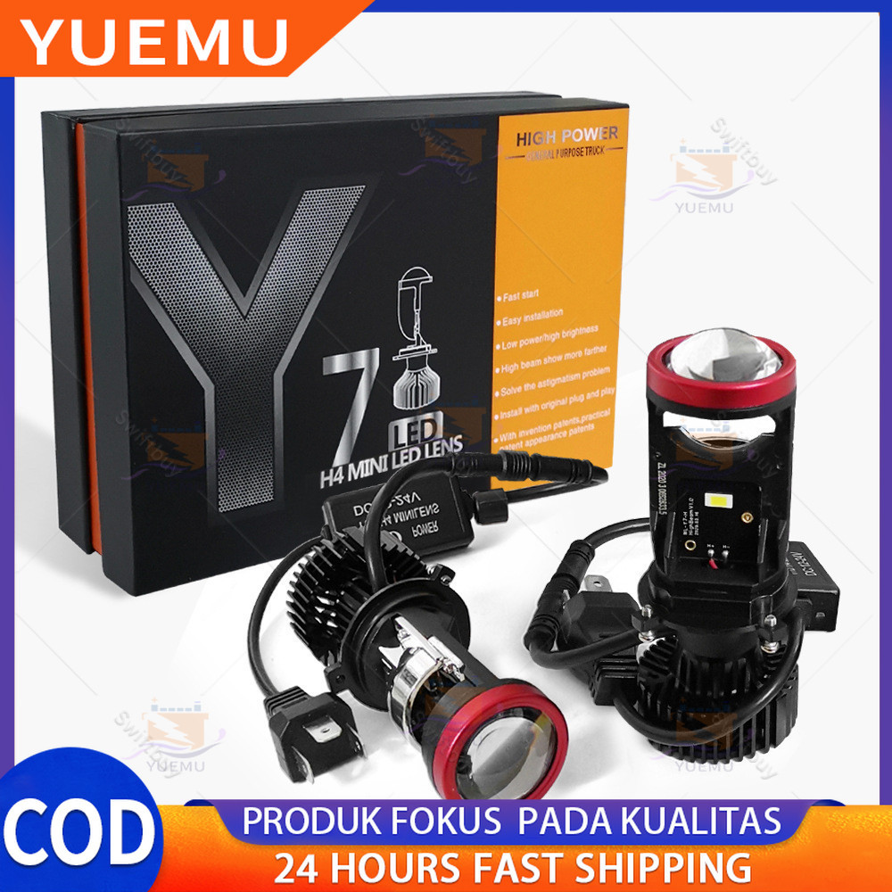 รถขนาดเล็ก led projie y7d h4 super BRIGHT รถ mini PJECTOR PROJIE Y7D SUPER BRIGHT ไฟ led 50 วัตต์ พร