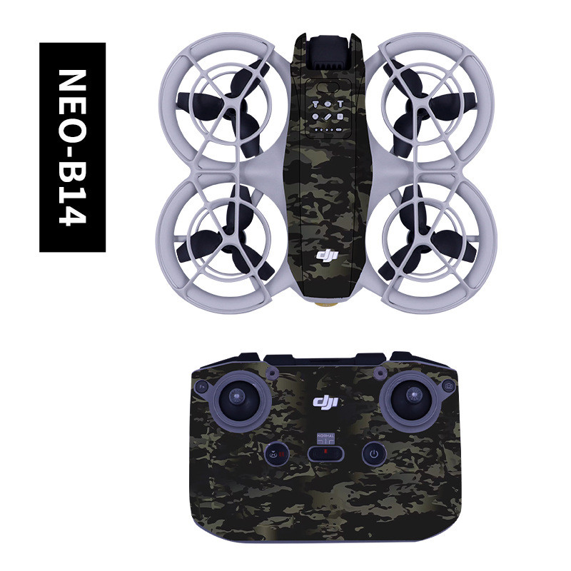 Startfly สำหรับ DJI NEO สติกเกอร์ PVC รีโมทคอนโทรลของร่างกาย N3แว่นตาที่มีสีสันป้องกันรอยขีดข่วนฟิล์มป้องกัน