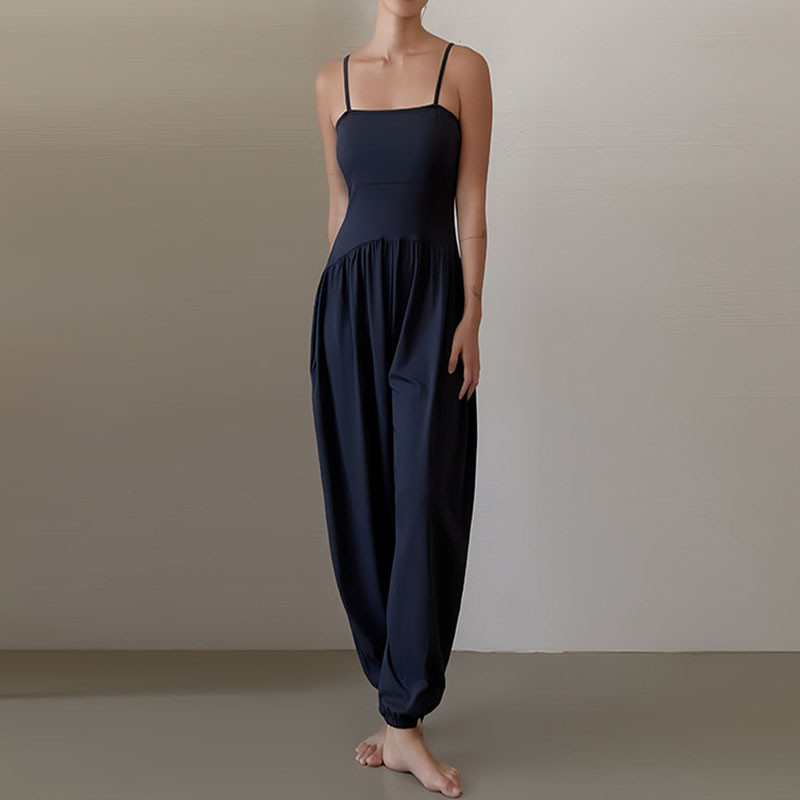 Shamzu สไตล์ใหม่ Suspenders โยคะ Jumpsuit ผู้หญิงยืดหยุ่นสูง Breathable เต้นรําฟิตเนสเสื้อผ้า Leisure กีฬา Jumpsuit