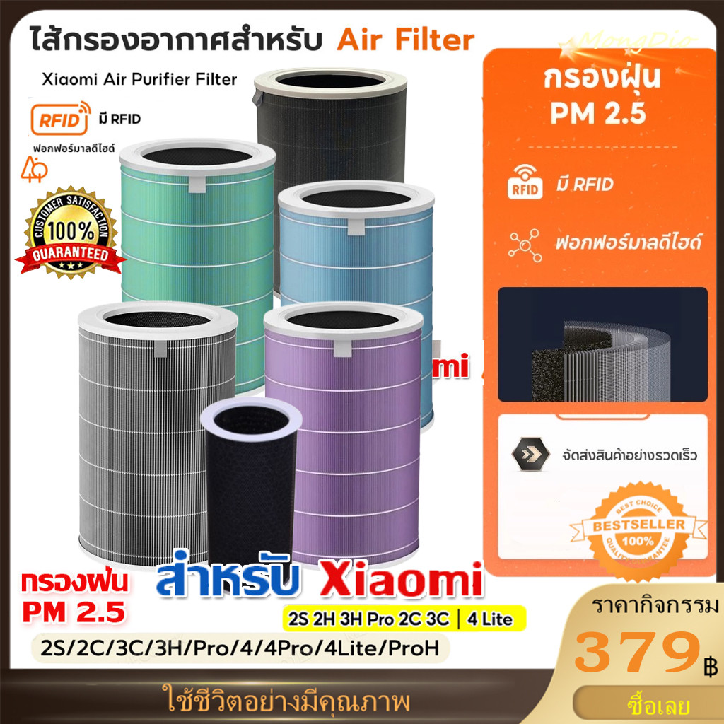 จัดส่งสินค้าอย่างรวดเร็ว-เครื่องฟอกอากาศ RFID สำหรับ Xiaomi Air Purifier Filter 2S 2H 3H Pro 2C 3C / 4 Lite / 4 Compact