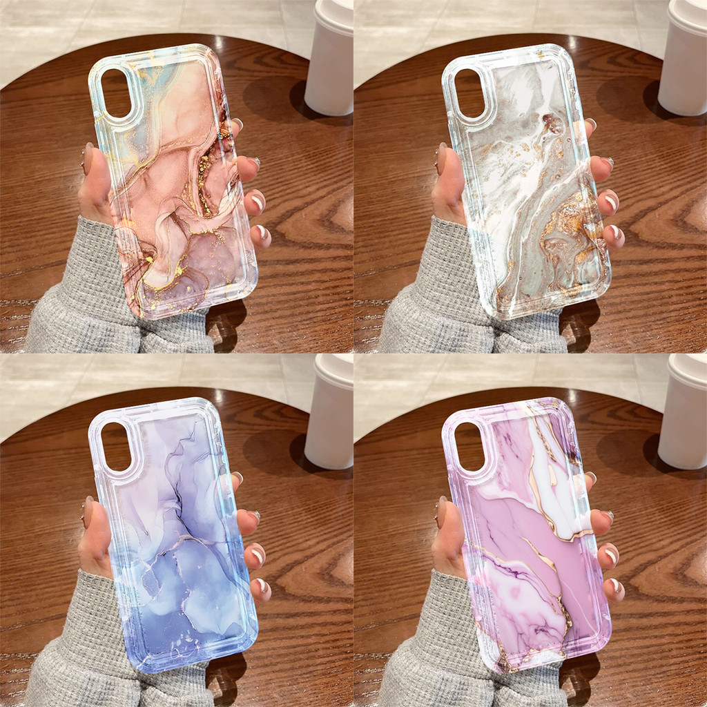 เคส สำหรับ Vivo V40 Pro Y17S V21 V25 Y11 2019 Y27S Y22 Y12S Y20 Y36 Y21 2021 Y15 4G 5G หินอ่อน ซิลิโคนอ่อนนุ่ม กันกระแทก