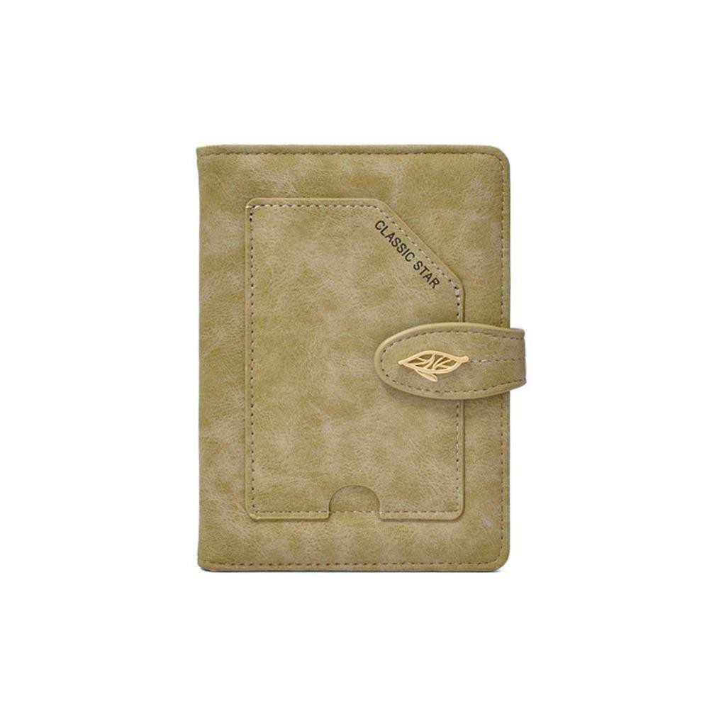 Uumir ปกหนังสือเดินทาง,กระเป๋าสตางค์มัลติฟังก์ชั่นสีทึบ,ธุรกิจ RFID PU หนังผู้ถือบัตรเครดิตผู้หญิงผู้ชาย