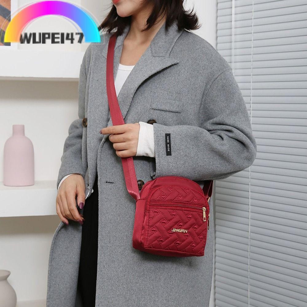 Wupei47 Messengers Bag,Crossbody Multifunctional Small Square Bag, Tote Nylon Multi-Channel Mobile P