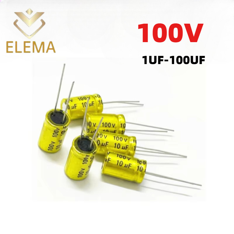 100v Non-Polar NP Audio capacitor ลําโพงเสียงแหลมสูงตัวเก็บประจุแบ่งความถี่ 1UF-100UF 10*17 มม./10*20 มม.