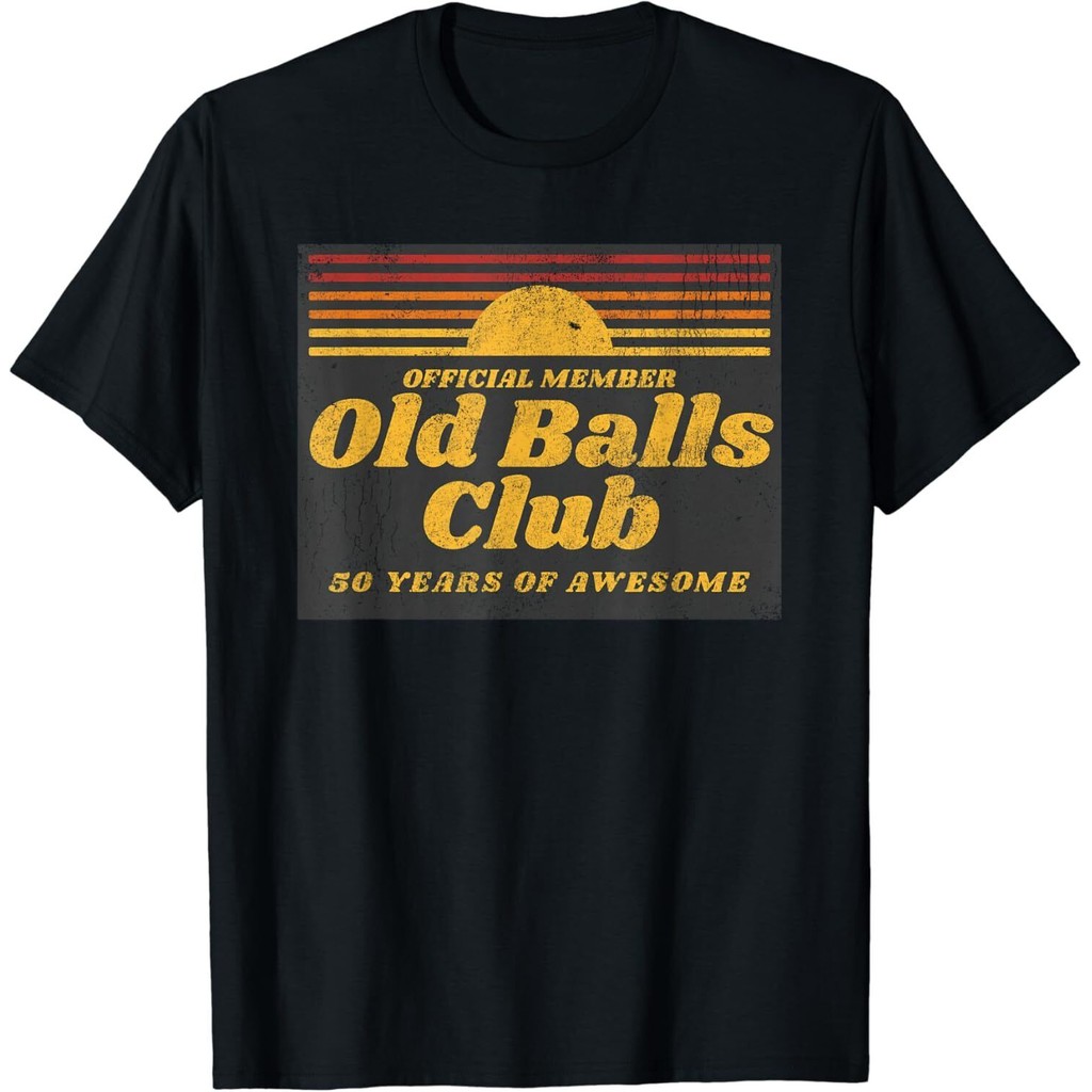 ตลก 50Th Birthday Old Balls Club 50 Years Of Awes เสื้อยืด