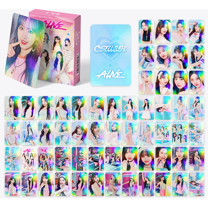 60 ชิ้น SEVENTEEN Photocards IVE TX-T EN BP BT-S สองครั้งเลเซอร์โฮโลแกรม Lomo Card NJ LE SSERAFIM (G) I-DLE BUS BINI STRAY KIDS Holographic โปสการ์ดราคาถูก CX