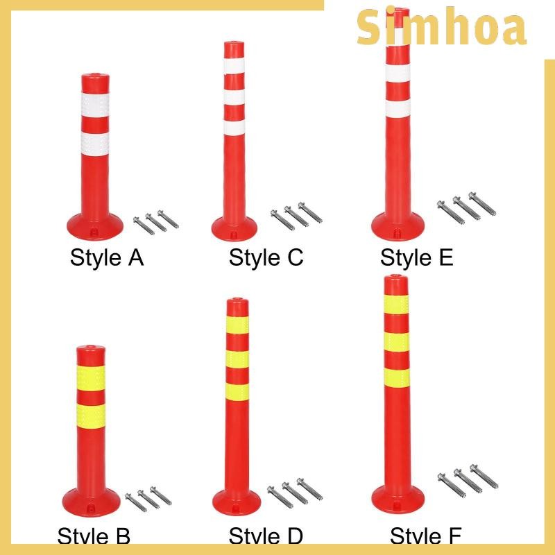 [SIMHOA] Safe Bollard Post Parking Signs Traffic Bollard Front Pipe for Industrial Road Inters