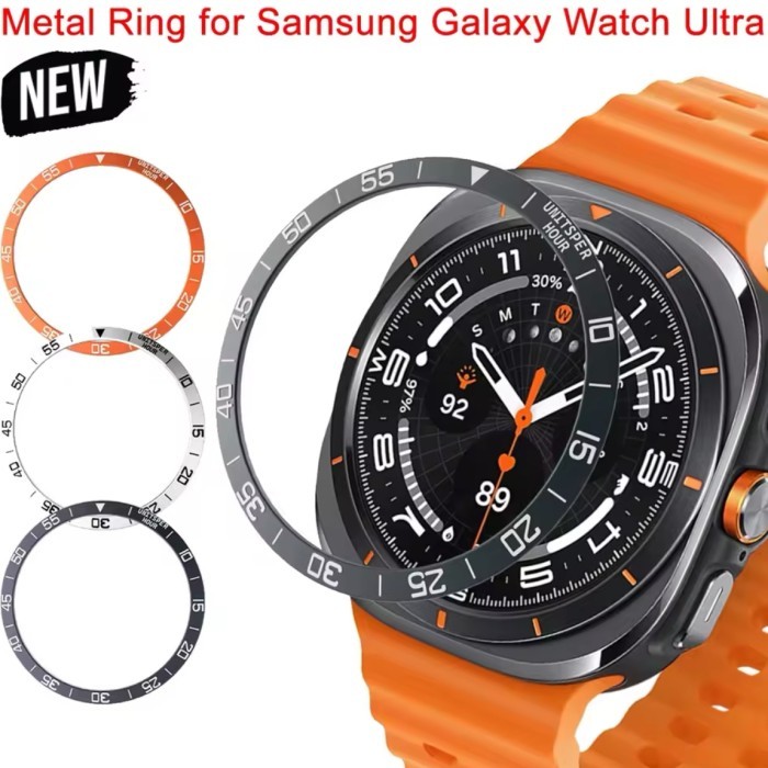 LAYAR แหวนโลหะ samsung Galaxy Watch 7 ultra 47mm bezel cover กันชนป้องกันการปรับเปลี่ยนหน้าจออุปกรณ์