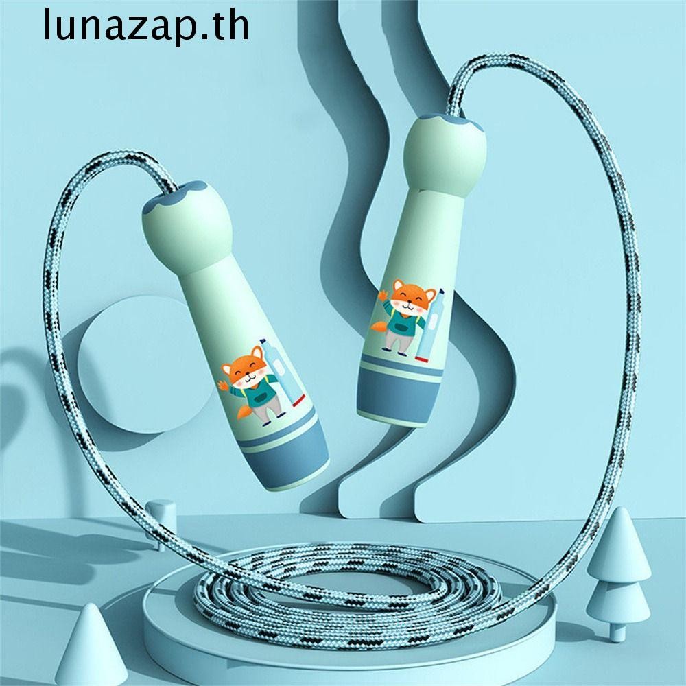 Lunazap เชือกกระโดด, ปรับ Fillet Design เด็กกระโดดเชือก,น่ารักการฝึกอบรมเชือกฝ้ายการ์ตูนเด็กกระโดดเชือกกีฬาฟิตเนส