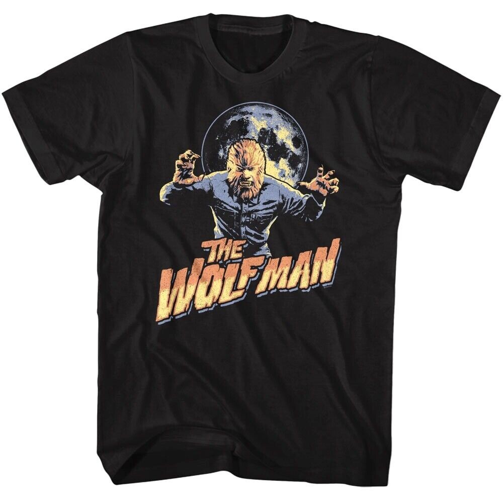 เสื้อยืดผู้ชาย Wolfman Full Moon เสื้อผ้าผู้ชายใหม่ที่โดดเด่น