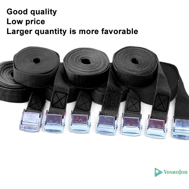 Yosunjon] Lashing Strap With Buckle Nylon Quick Release Cargo Tie Down กระเป๋าเดินทางกระเป๋าสายรัดผูกด้วยสังกะสีอัลลอยด์หัวเข็มขัดตะขอใหม่