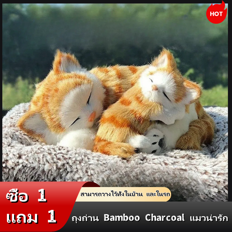 ตุ๊กตาแมวถ่านกัมมันต์, ตุ๊กตาแมวจำลอง, โมเดลรถ, ถ่านไม้ไผ่, บ้านใหม่กำจัดฟอร์มาลดีไฮด์, ตกแต่งน่ารัก
