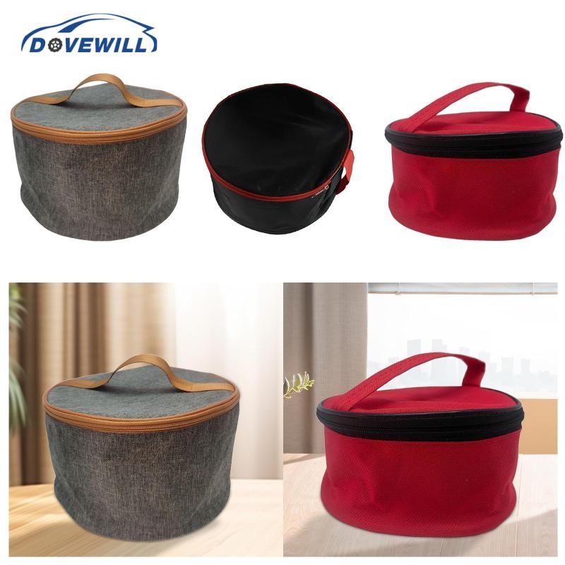 [Dovewill] เครื่องครัวแคมป์ปิ้งกระเป๋าถือบนโต๊ะอาหารพร้อมที่จับผ้า Oxford Camping กระเป๋าเก็บหม้อสําหรับแบกเป้เดินป่า