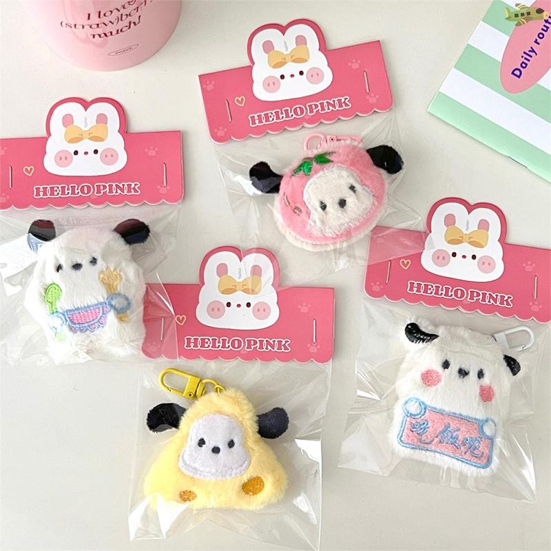 [UNC] ตุ๊กตาน่ารัก Pochacco ตุ๊กตาสุนัขจี้พวงกุญแจสําหรับผู้หญิงสาวแฟชั่น Creative กุญแจรถแหวนกระเป๋าอุปกรณ์ตกแต่งของขวัญ TH