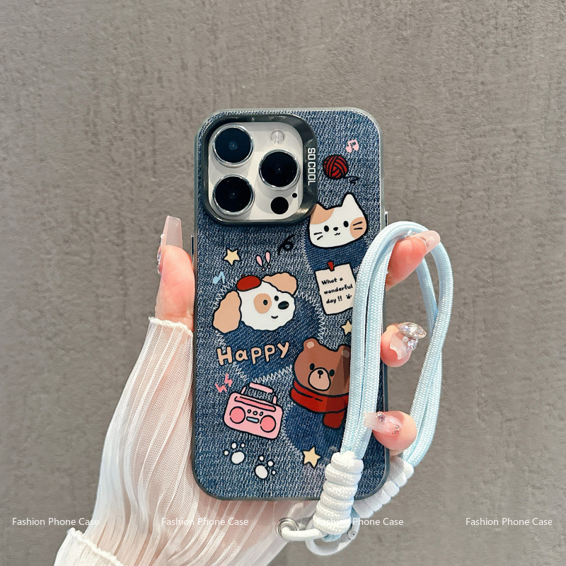 เข้ากันได้กับ ไอโฟน 16 Pro Max ไอโฟน 15 Pro Max ไอโฟน 13 ไอโฟน 11 เคสโทรศัพท์นุ่มน่ารัก DLMSCY1514