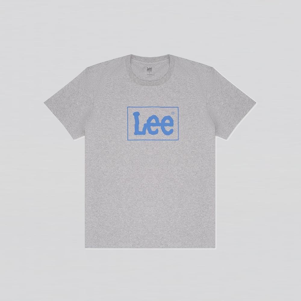 LEE เสื้อยืดแขนสั้นผู้ชาย ทรง Regular รุ่น LE F124MTSSF11 สีเทา