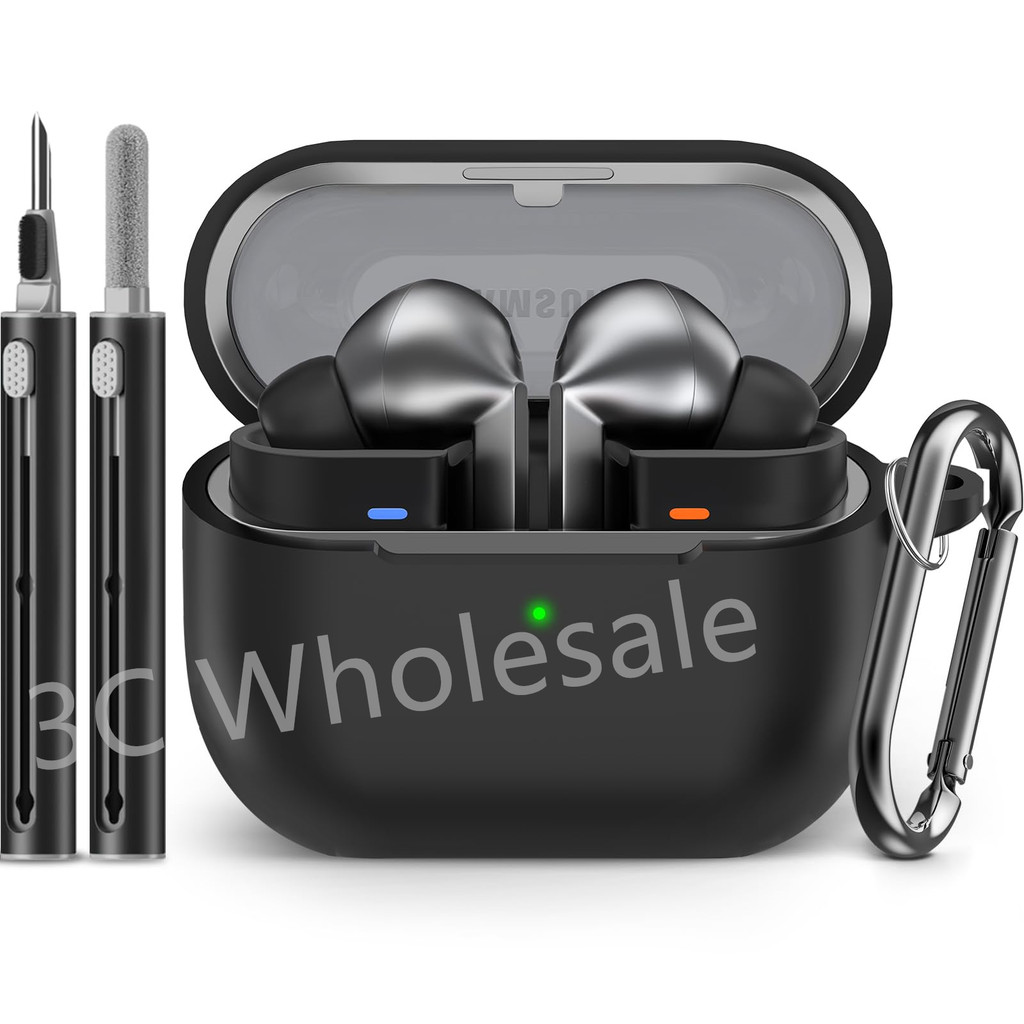 สําหรับ samsung buds 3/galaxy buds3 Pro case พร้อมชุดทําความสะอาดซิลิโคนฝาครอบป้องกันสําหรับ galaxy 