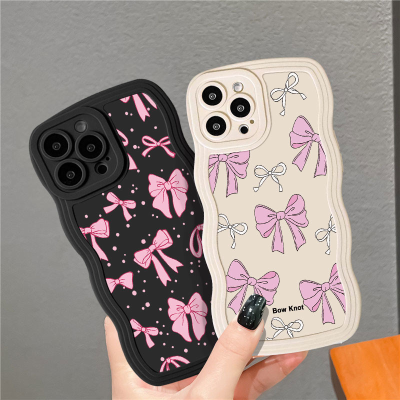 เคสโบว์แพนด้าหวานน่ารักสําหรับ HUAWEI P20 PRO P30 PRO LITE Y9 PRIME 2019 MATE 20 PRO 30 PRO 40 PRO NOVA 3I 7 SE 4E 5T HONOR 20 ENJOY 9 10 PLUS